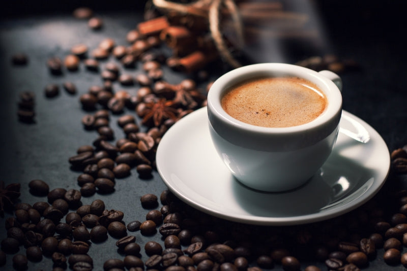 Hot espresso shot