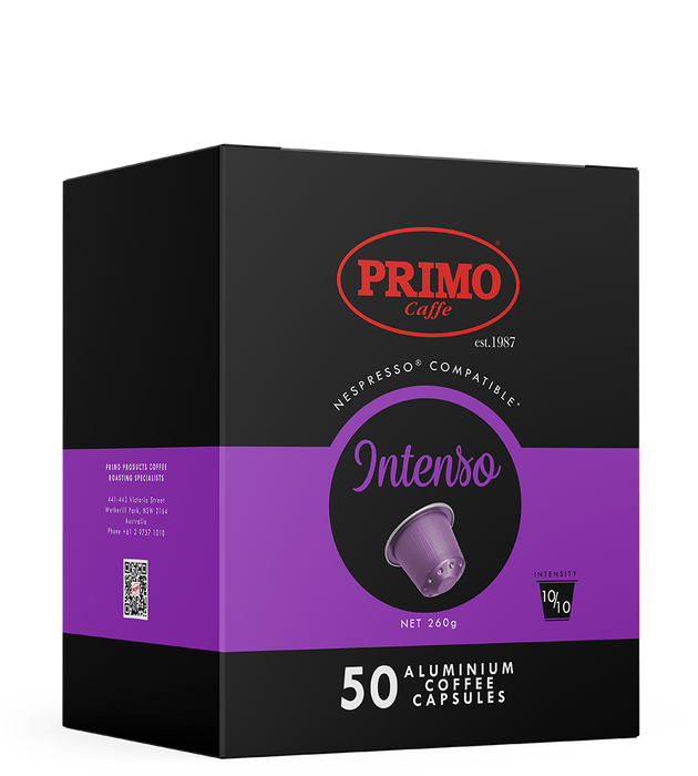 Strong intenso coffee pods