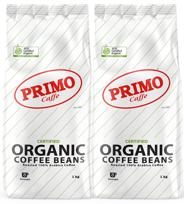 Bulk buy 2kilos Primo Certified Organic Coffee beans