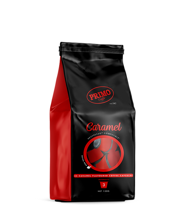 Primo Caramel Flavoured Compatible coffee pods