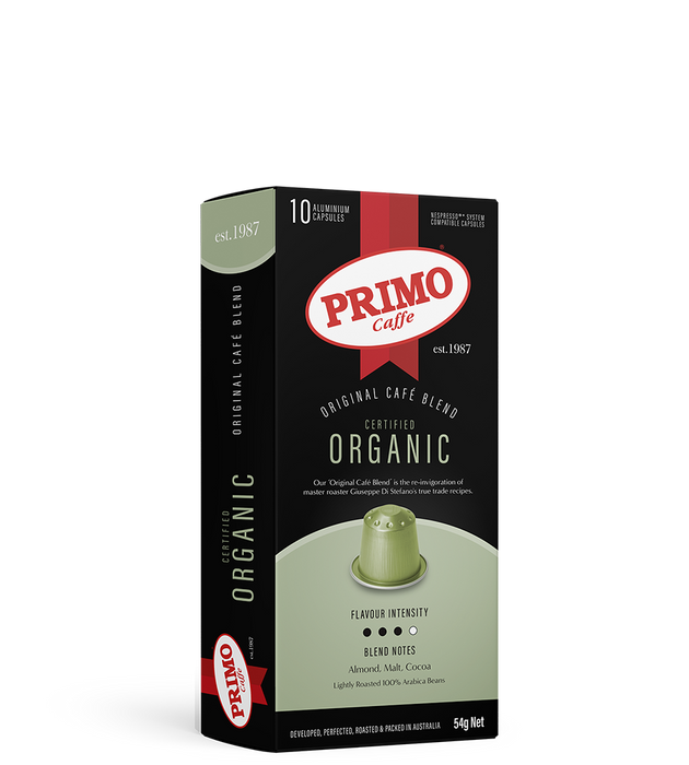 Organic Nespresso Compatible Coffee Pods - Primo Caffe