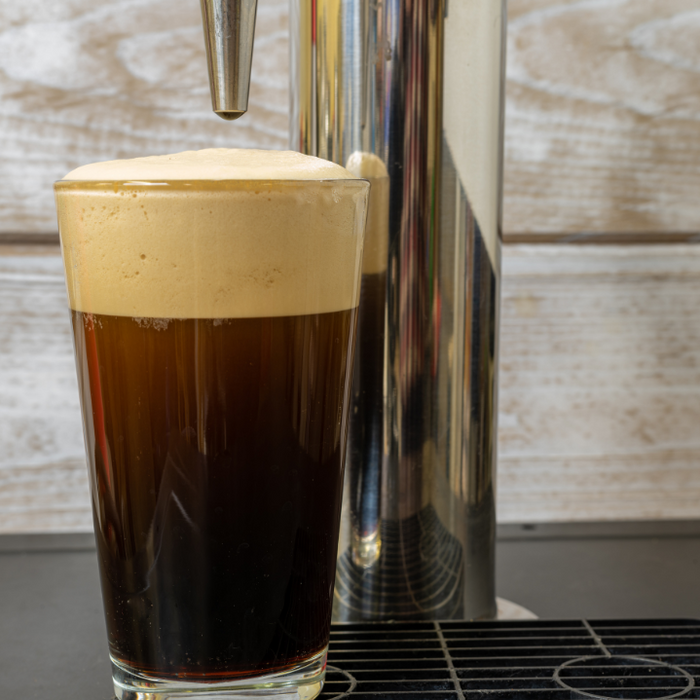 cold brew coffee on tap