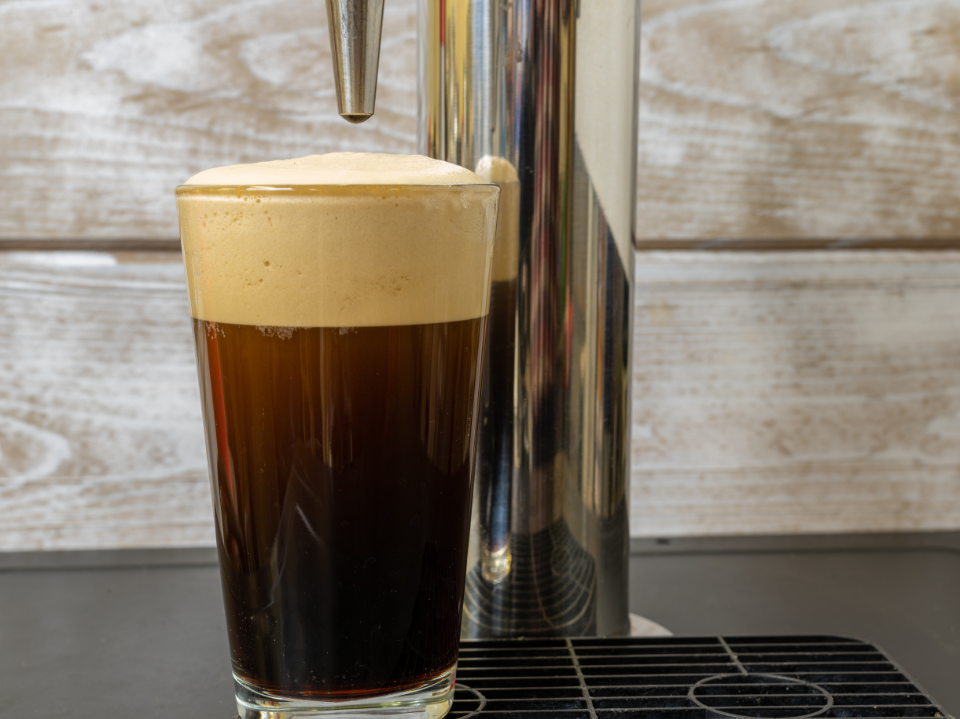 cold brew coffee on tap