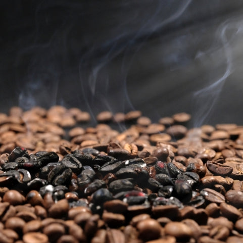 Photo of burnt coffee grounds 