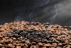 Photo of burnt coffee grounds 