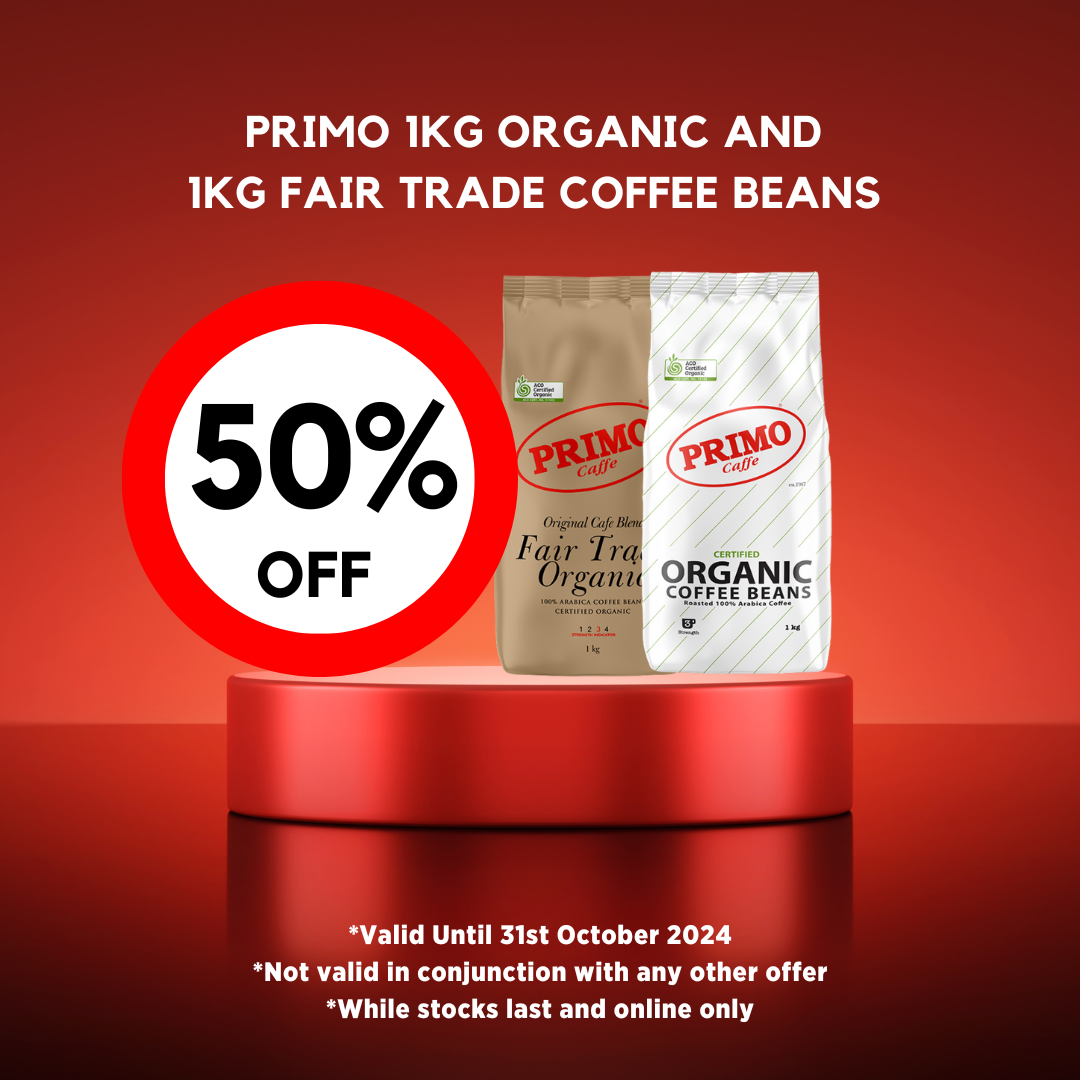 50% OFF ORGANIC & FAIR TRADE COFFEE