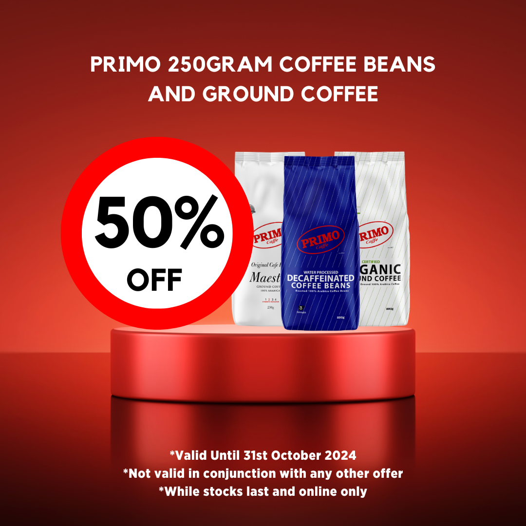 50% OFF PRIMO 250GRAM COFFEE