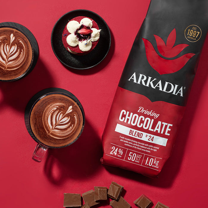 Buy Arkadia Drinking Chocolate Powder 24% Cocoa 1kg Online