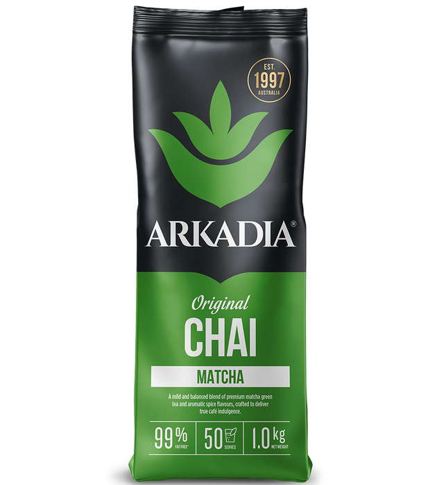 Image of bag of Arkadia Matcha Chai Tea Latte | Primo Caffe