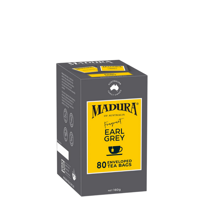 Madura Enveloped Earl Grey Tea Bags 80 Pack