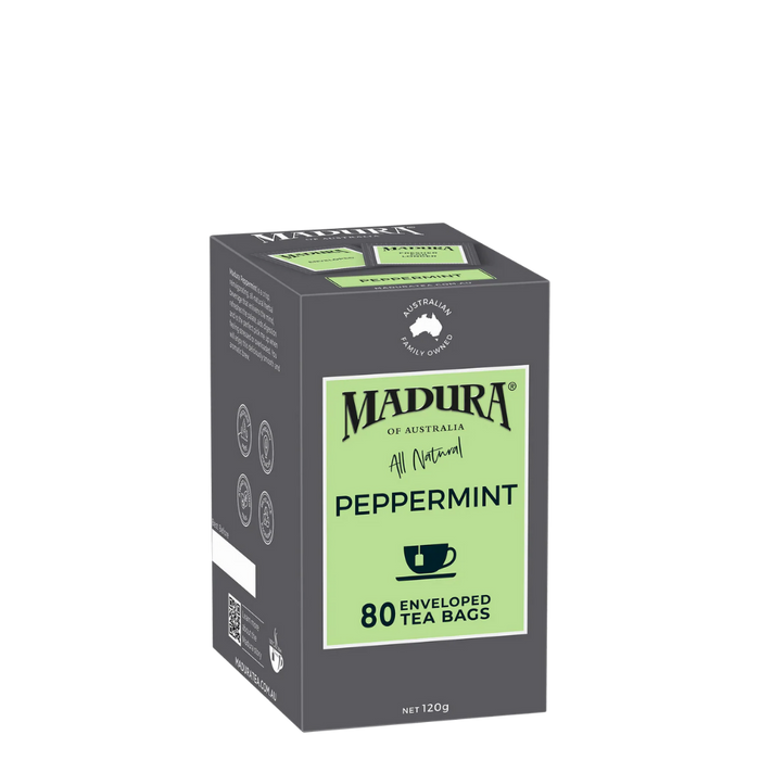 Madura Enveloped Peppermint Tea Bags 80 Pack