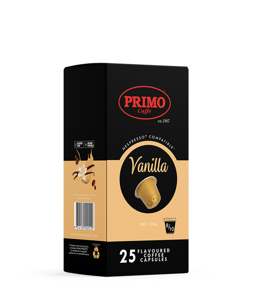 Vanilla coffee pods