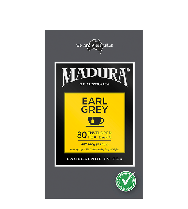 Madura Enveloped Earl Grey Tea Bags 80 Pack