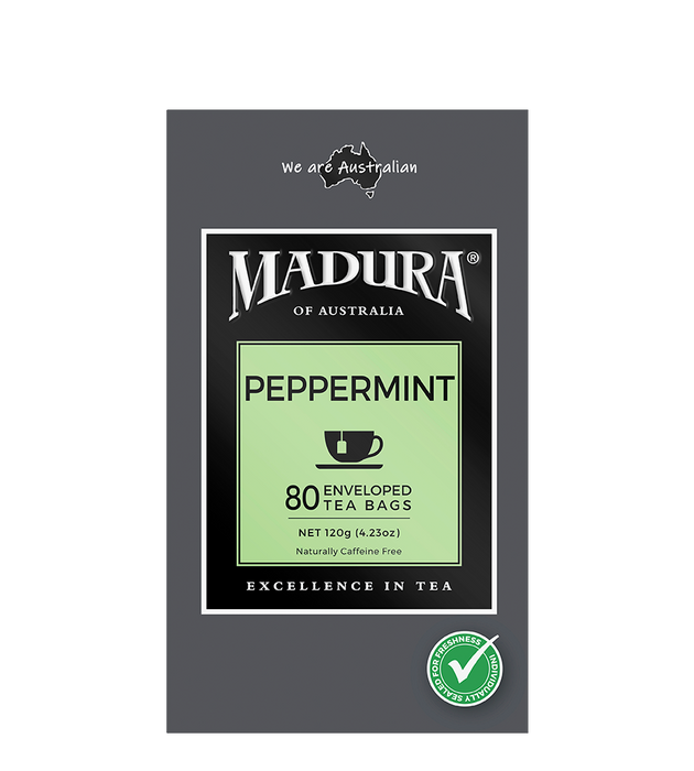 Madura Enveloped Peppermint Tea Bags 80 Pack