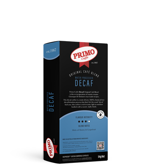 Decaf Nespresso Compatible Coffee Pods back of pack