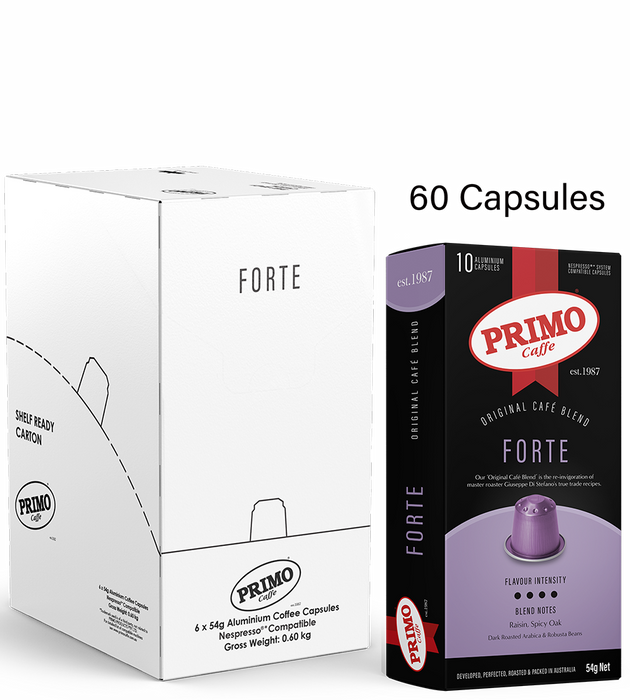 Forte Nespresso Compatible Coffee Pods bulk 60 pack