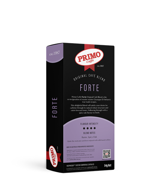 Forte Nespresso Compatible Coffee Pods back of pack