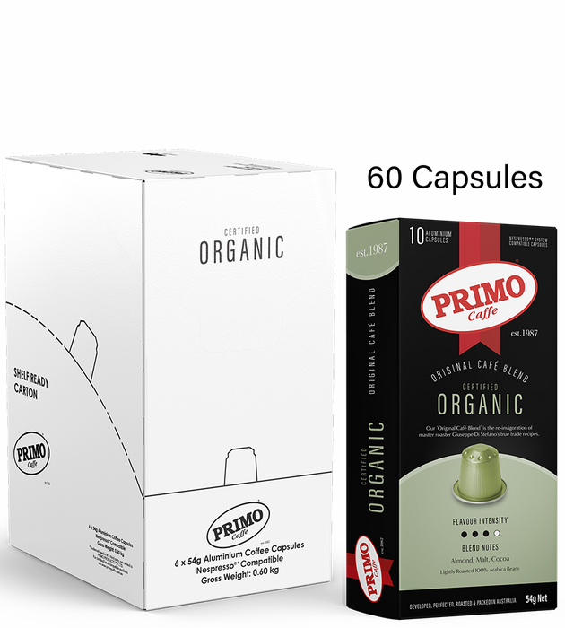 Organic Nespresso Compatible Coffee Pods Bulk  60 pack